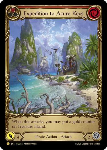 Expedition to Azuro Keys (Treasure) [SEA155] (High Seas)  Cold Foil | Boutique FDB TCG