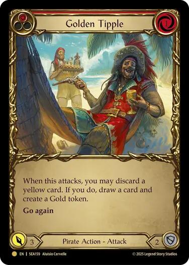 Golden Tipple (Red) (Treasure) [SEA159] (High Seas)  Cold Foil | Boutique FDB TCG