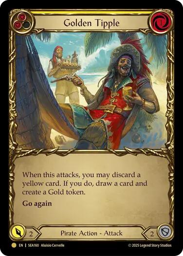 Golden Tipple (Yellow) (Treasure) [SEA160] (High Seas)  Cold Foil | Boutique FDB TCG