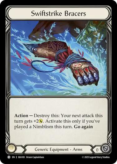 Swiftstrike Bracers (Treasure) [SEA183] (High Seas)  Cold Foil | Boutique FDB TCG