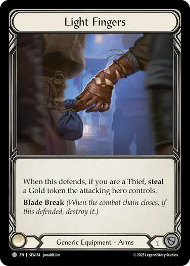 Light Fingers (Treasure) [SEA184] (High Seas)  Cold Foil | Boutique FDB TCG