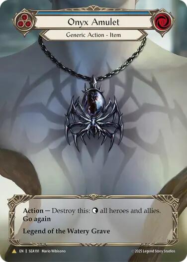 Onyx Amulet (Treasure) [SEA191] (High Seas)  Cold Foil | Boutique FDB TCG