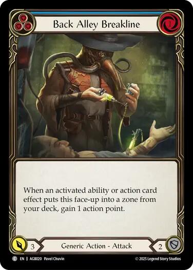 Back Alley Breakline (Blue) [AGB020] (Armory Deck: Gravy Bones) | Boutique FDB TCG