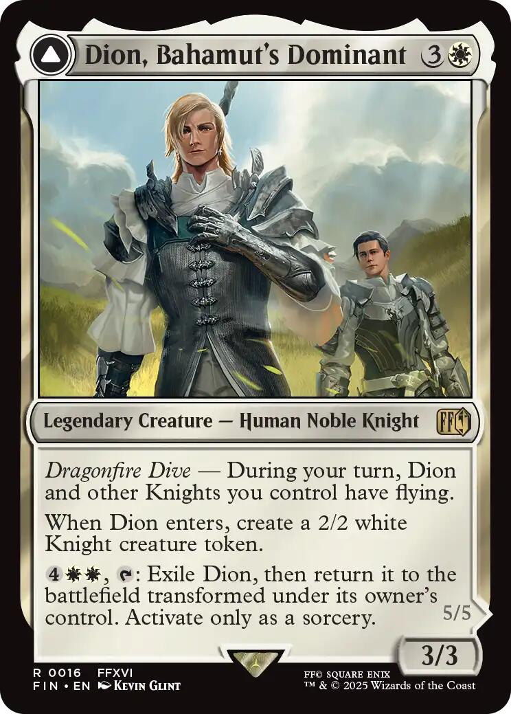 Dion, Bahamut's Dominant // Bahamut, Warden of Light [FINAL FANTASY] | Boutique FDB TCG