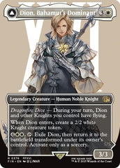 Dion, Bahamut's Dominant // Bahamut, Warden of Light (Borderless) [FINAL FANTASY] | Boutique FDB TCG
