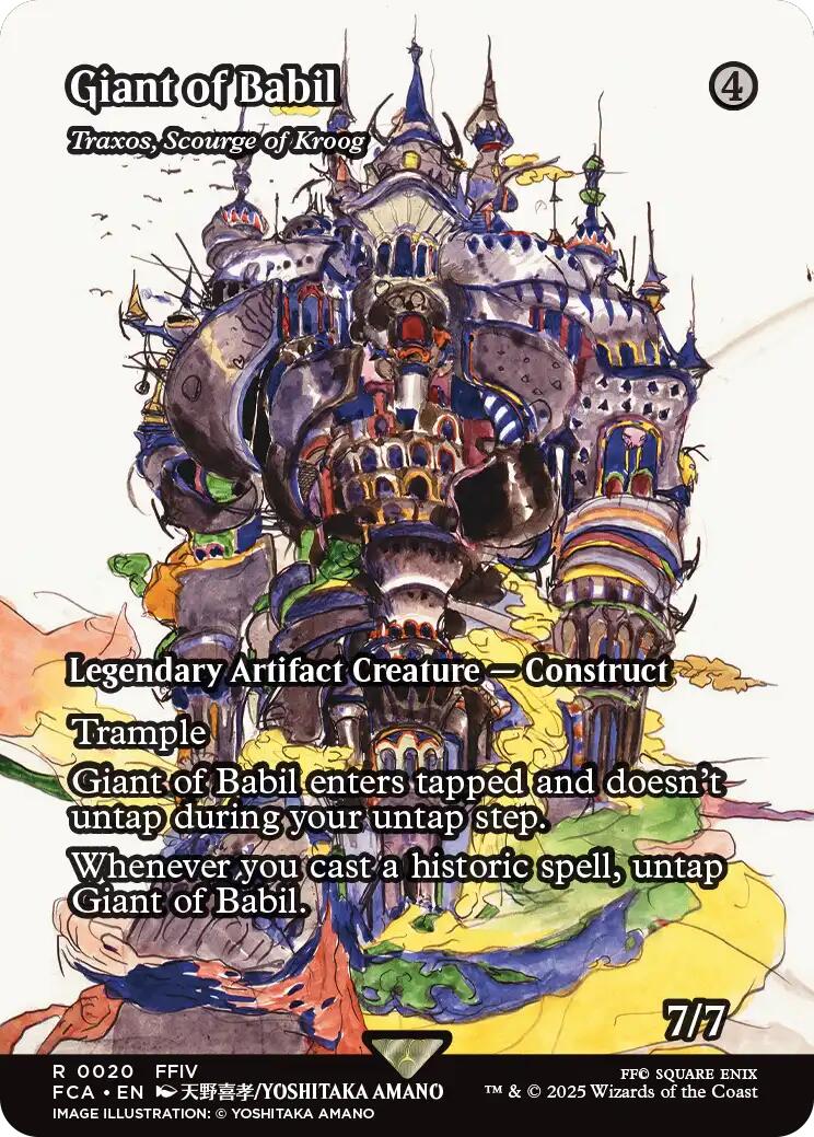 Giant of Babil - Traxos, Scourge of Kroog (Showcase) [FINAL FANTASY : Through the Ages] | Boutique FDB TCG