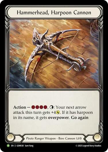 Hammerhead, Harpoon Cannon [GEM038] (GEM Pack 2)  Cold Foil | Boutique FDB TCG