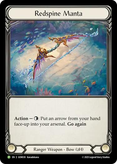 Redspine Manta [GEM039] (GEM Pack 2)  Cold Foil | Boutique FDB TCG