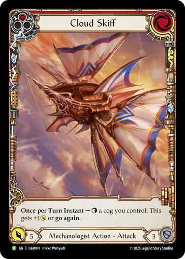 Cloud Skiff (Red) [GEM041] (GEM Pack 2) | Boutique FDB TCG