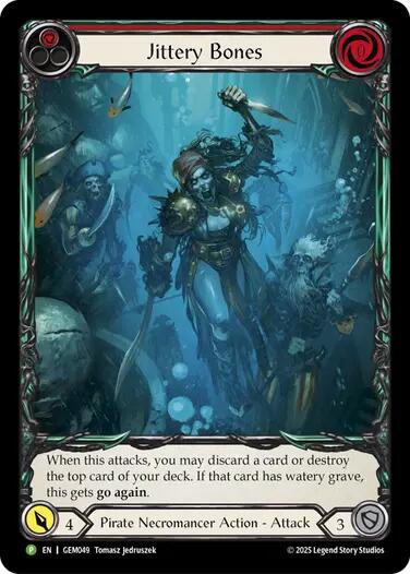 Jittery Bones (Red) [GEM049] (GEM Pack 2) | Boutique FDB TCG