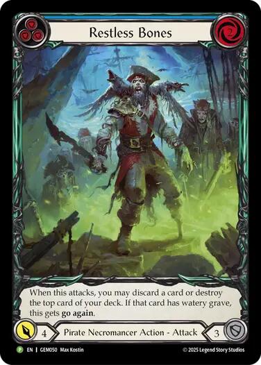 Restless Bones (Blue) [GEM050] (GEM Pack 2) | Boutique FDB TCG