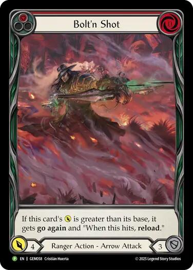 Bolt'n Shot (Red) [GEM058] (GEM Pack 2) | Boutique FDB TCG