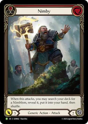 Nimby (Red) [GEM062] (GEM Pack 2)  Rainbow Foil | Boutique FDB TCG