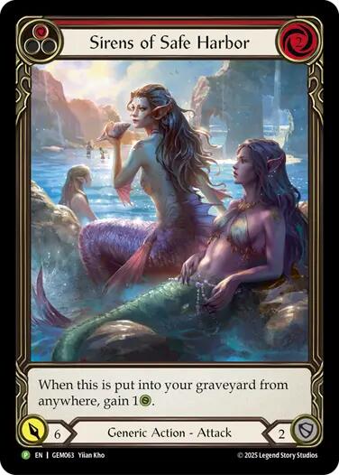 Sirens of Safe Harbor (Red) [GEM063] (GEM Pack 2) | Boutique FDB TCG