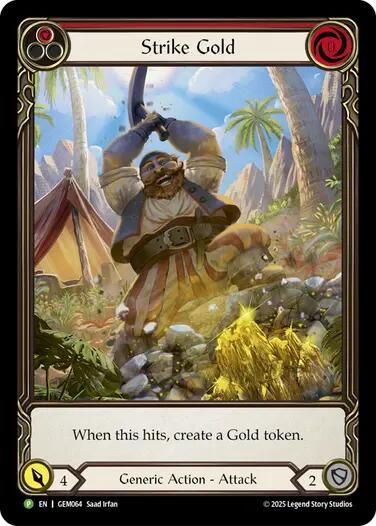 Strike Gold (Red) [GEM064] (GEM Pack 2) | Boutique FDB TCG