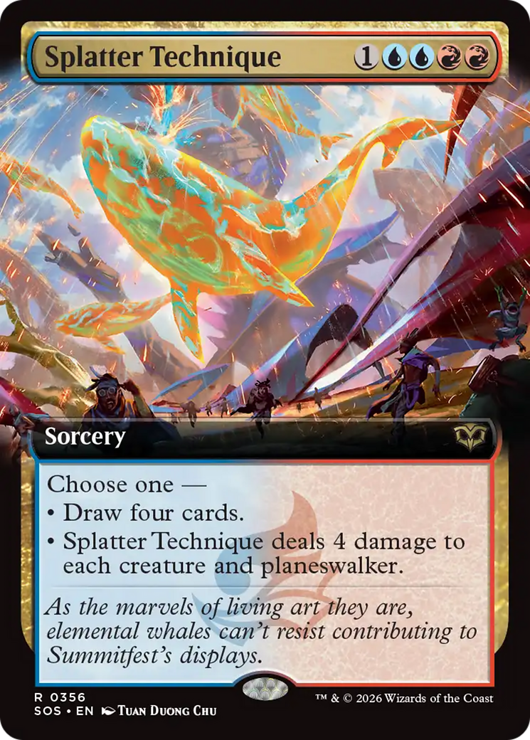 Splatter Technique (Extended Art) [Secrets of Strixhaven] | Boutique FDB TCG