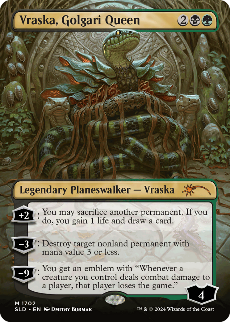 Vraska, Golgari Queen (1702) (Rainbow Foil) [Secret Lair Drop Series] | Boutique FDB TCG