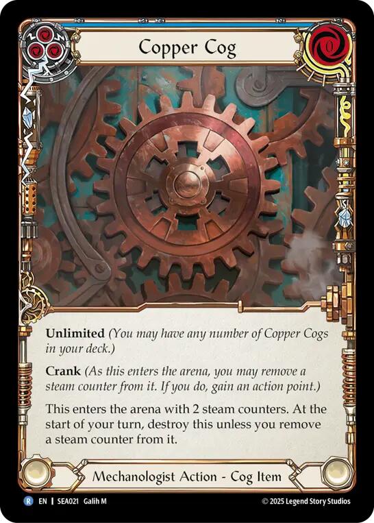 Copper Cog [SEA021] (High Seas)  Rainbow Foil | Boutique FDB TCG