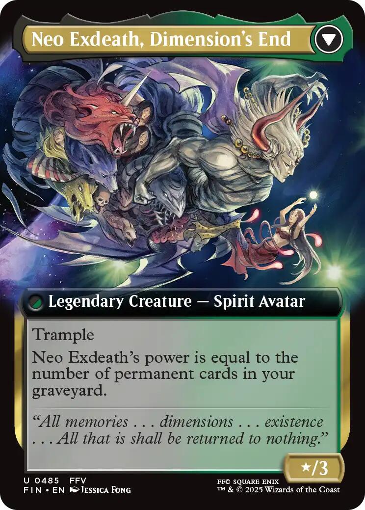 Exdeath, Void Warlock // Neo Exdeath, Dimension's End (Extended Art) [FINAL FANTASY] | Boutique FDB TCG