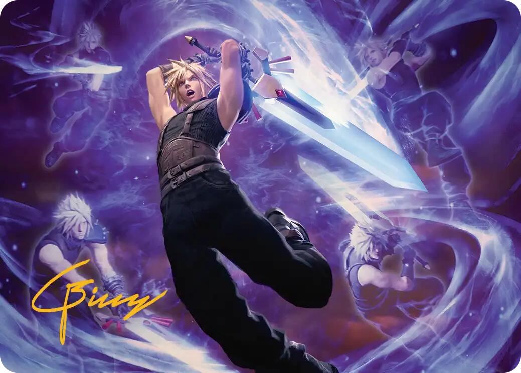 Cloud's Limit Break Art Card (Gold-Stamped Signature) [FINAL FANTASY Art Series] | Boutique FDB TCG