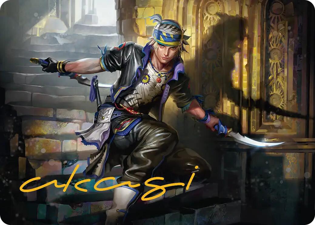 Locke Cole Art Card (Gold-Stamped Signature) [FINAL FANTASY Art Series] | Boutique FDB TCG