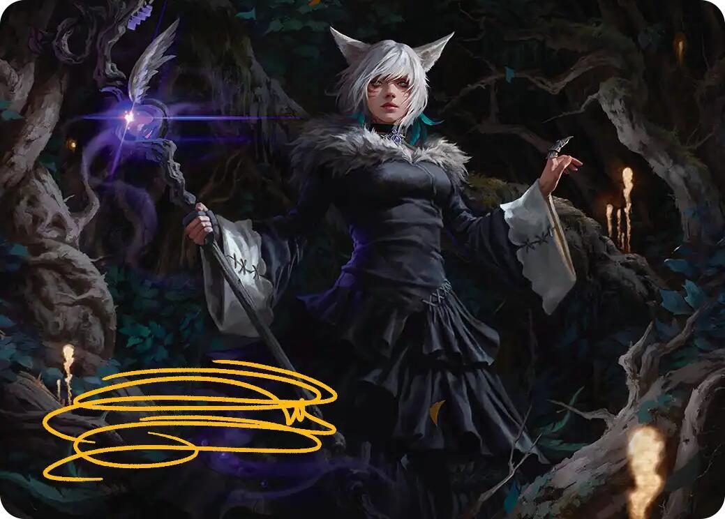Y'shtola, Night's Blessed Art Card (21) (Gold-Stamped Signature) [FINAL FANTASY Art Series] | Boutique FDB TCG