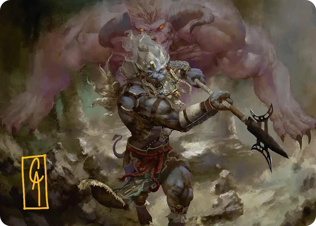 Kimahri, Valiant Guardian Art Card (Gold-Stamped Signature) [FINAL FANTASY Art Series] | Boutique FDB TCG