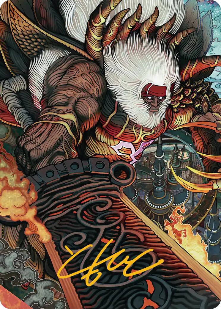 Braska's Final Aeon Art Card (Gold-Stamped Signature) [FINAL FANTASY Art Series] | Boutique FDB TCG