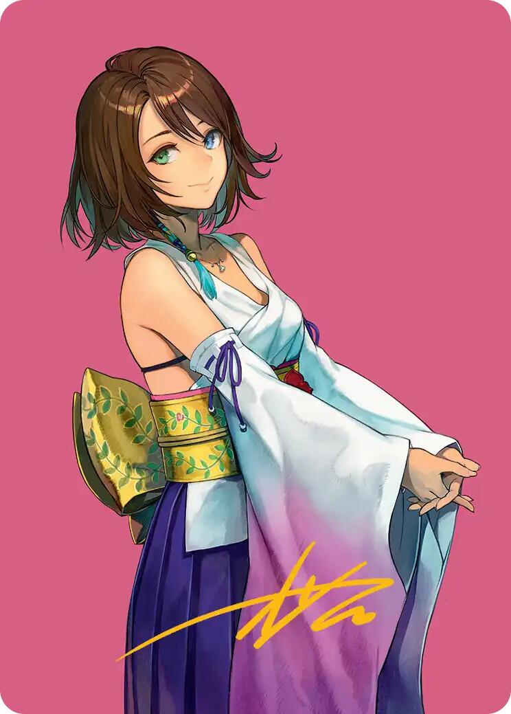Yuna, Hope of Spira Art Card (Gold-Stamped Signature) [FINAL FANTASY Art Series] | Boutique FDB TCG