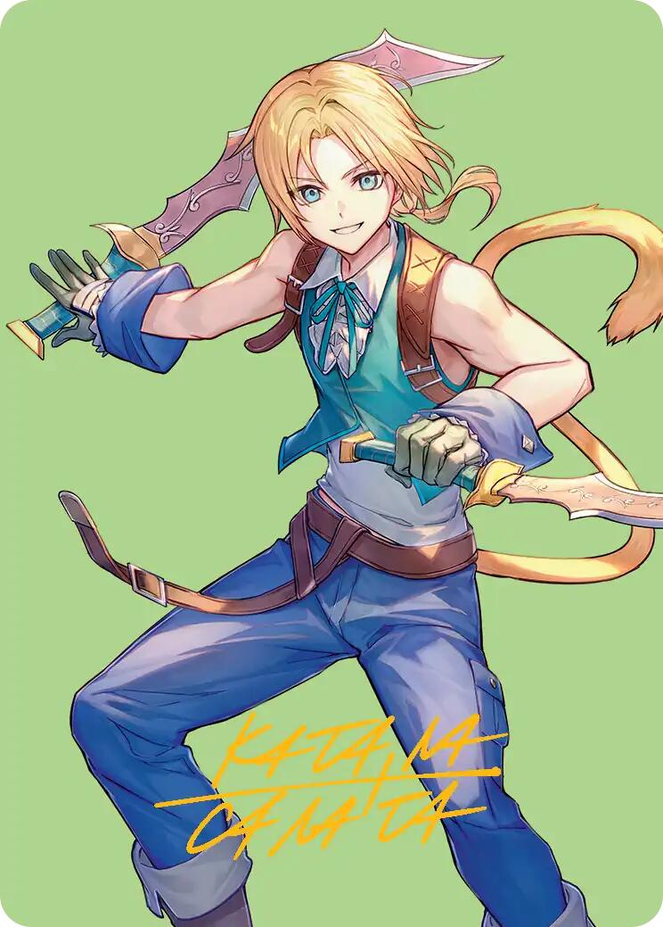 Zidane, Tantalus Thief Art Card (Gold-Stamped Signature) [FINAL FANTASY Art Series] | Boutique FDB TCG