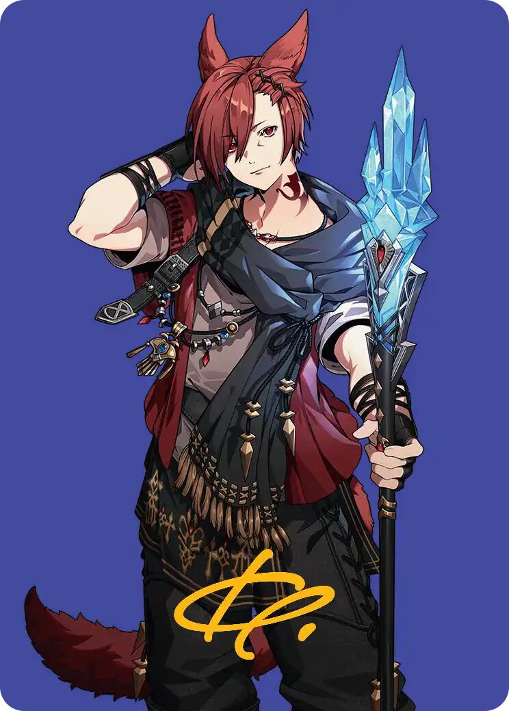 G'raha Tia, Scion Reborn Art Card (51) (Gold-Stamped Signature) [FINAL FANTASY Art Series] | Boutique FDB TCG