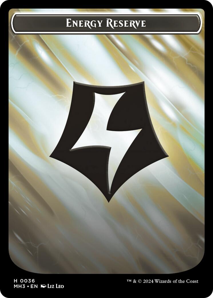 Angel // Energy Reverse Double-Sided Token [Modern Horizons 3 Tokens] | Boutique FDB TCG