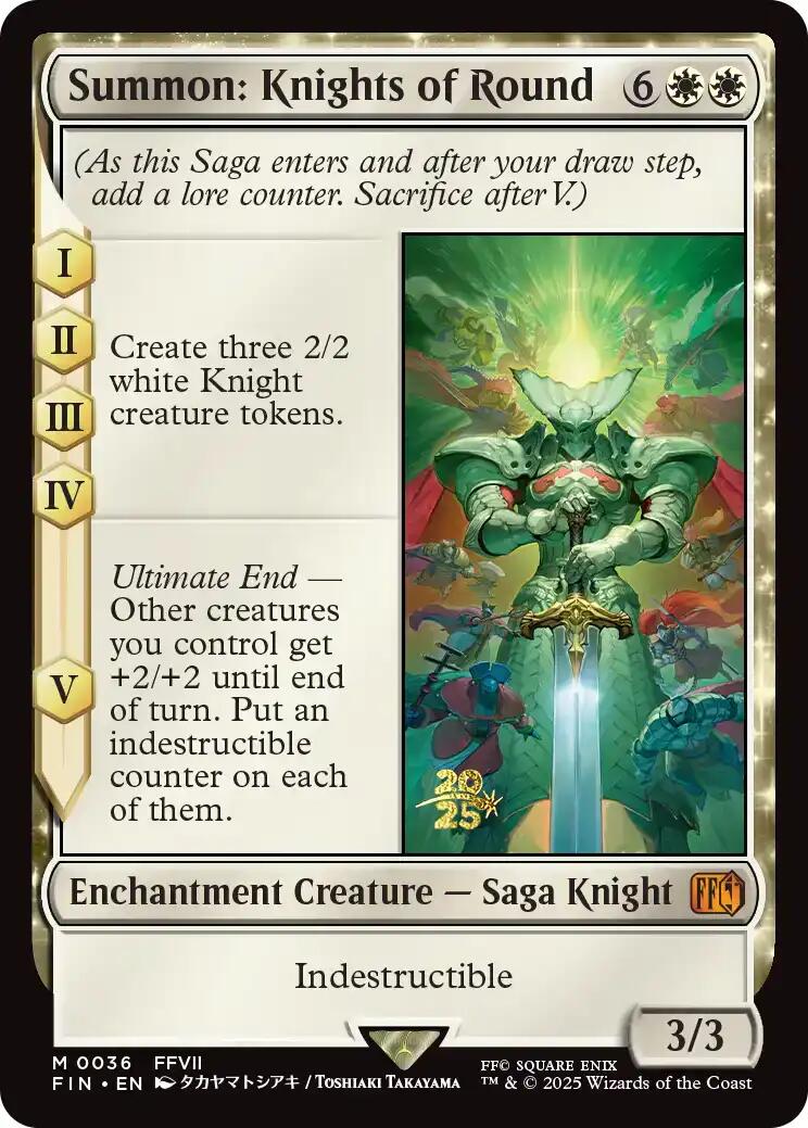 Summon: Knights of Round [FINAL FANTASY Prerelease Promo] | Boutique FDB TCG
