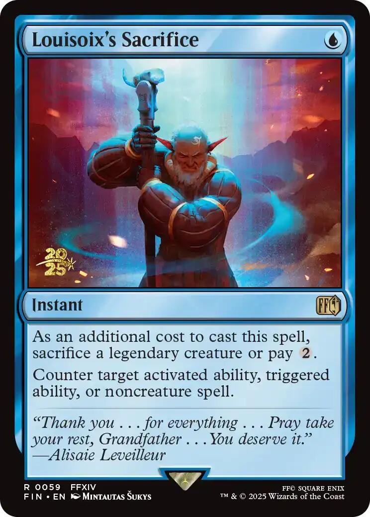 Louisoix's Sacrifice [FINAL FANTASY Prerelease Promo] | Boutique FDB TCG
