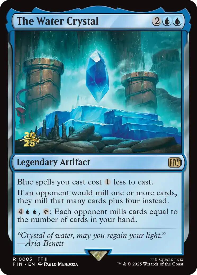 The Water Crystal [FINAL FANTASY Prerelease Promo] | Boutique FDB TCG