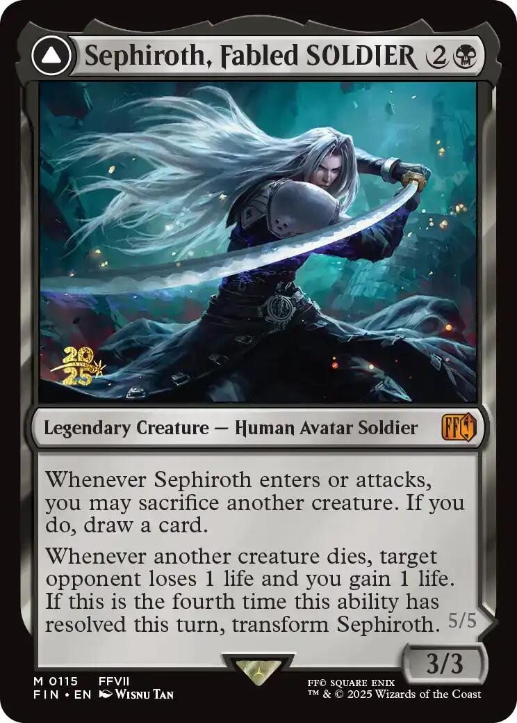 Sephiroth, Fabled SOLDIER [FINAL FANTASY Prerelease Promo] | Boutique FDB TCG