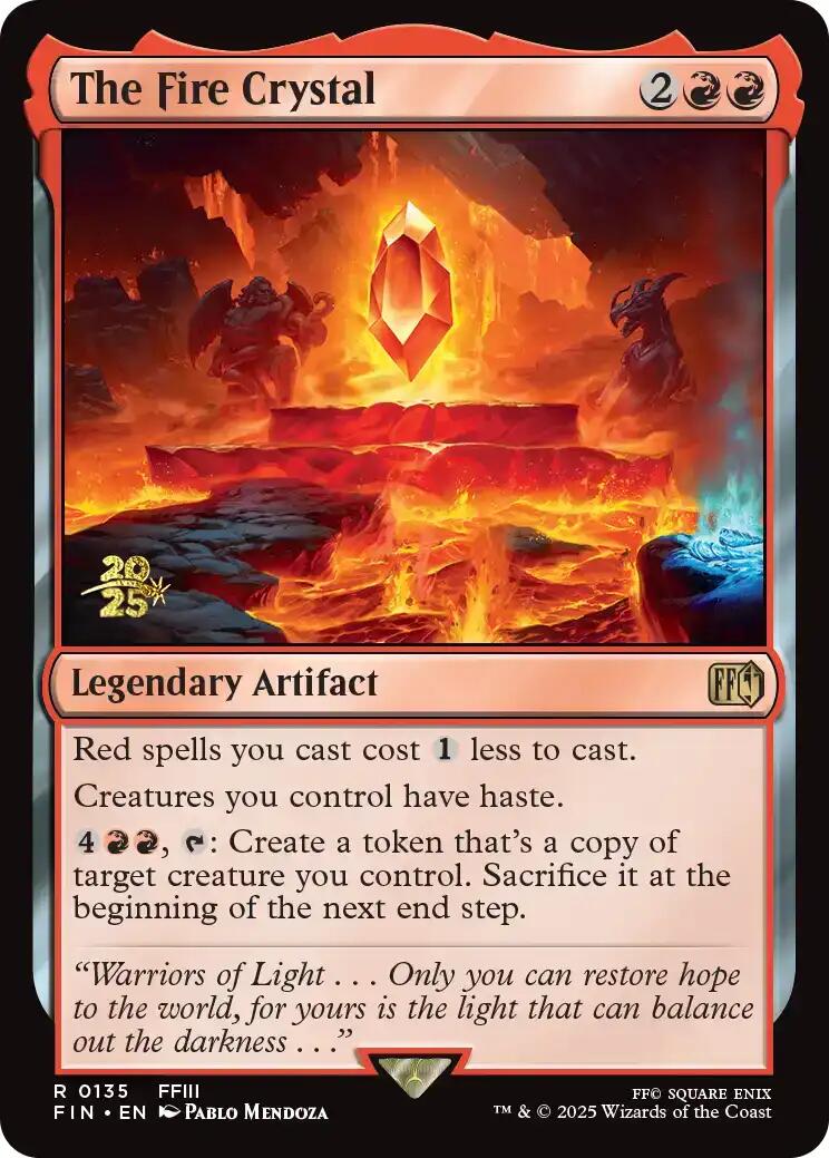 The Fire Crystal [FINAL FANTASY Prerelease Promo] | Boutique FDB TCG