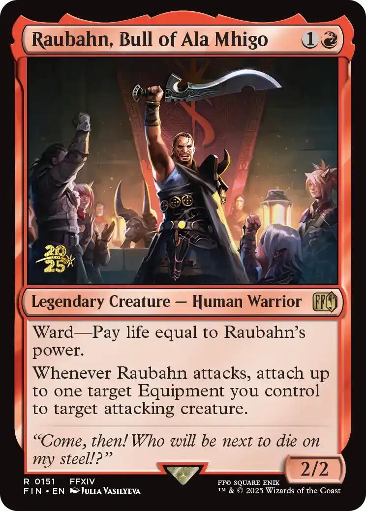 Raubahn, Bull of Ala Mhigo [FINAL FANTASY Prerelease Promo] | Boutique FDB TCG