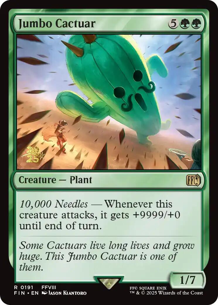 Jumbo Cactuar [FINAL FANTASY Prerelease Promo] | Boutique FDB TCG