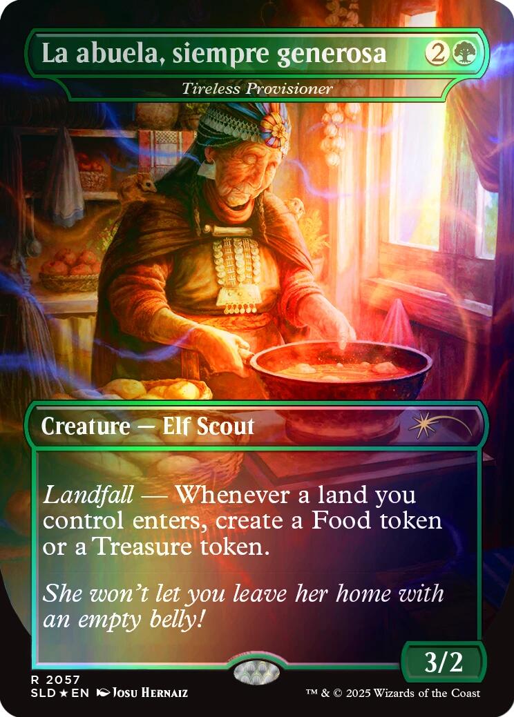 La abuela, siempre generosa - Tireless Provisioner (Rainbow Foil) [Secret Lair Drop Series] | Boutique FDB TCG