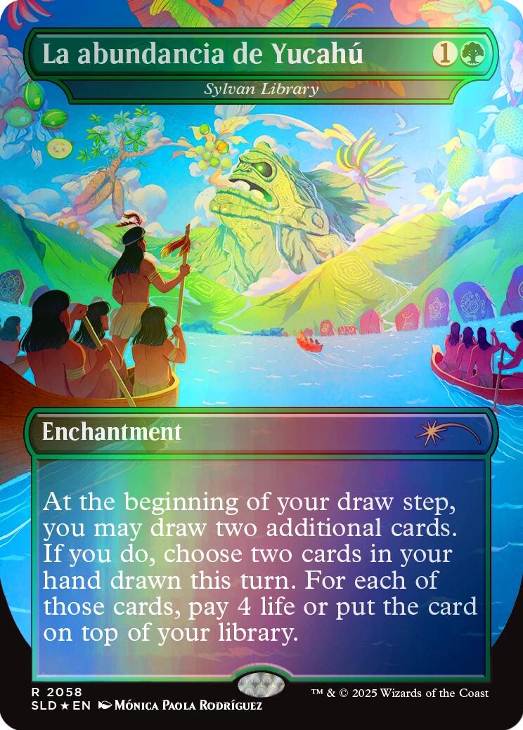 La abundancia de Yucahu - Sylvan Library (Rainbow Foil) [Secret Lair Drop Series] | Boutique FDB TCG