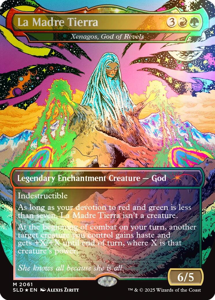 La Madre Tierra - Xenagos, God of Revels (Rainbow Foil) [Secret Lair Drop Series] | Boutique FDB TCG