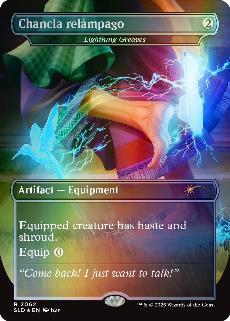 Chancla relampago - Lightning Greaves (Rainbow Foil) [Secret Lair Drop Series] | Boutique FDB TCG