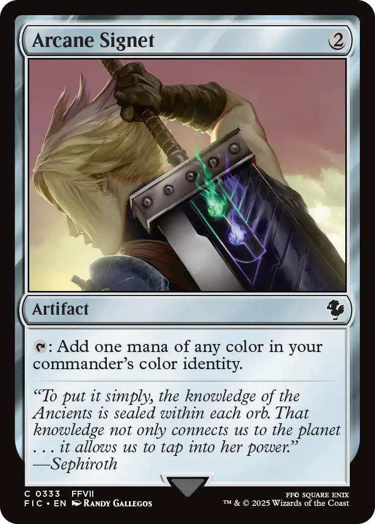 Arcane Signet (0333) (Surge Foil) [FINAL FANTASY Commander] | Boutique FDB TCG