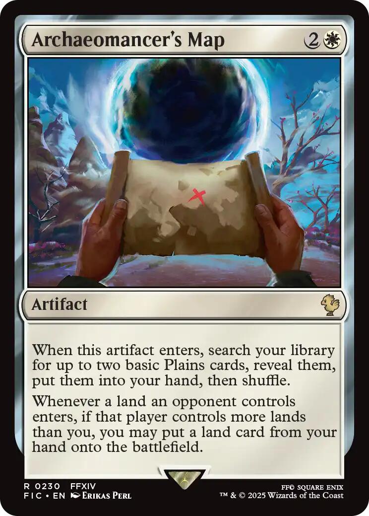 Archaeomancer's Map (Surge Foil) [FINAL FANTASY Commander] | Boutique FDB TCG