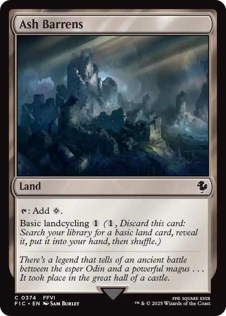 Ash Barrens (Surge Foil) [FINAL FANTASY Commander] | Boutique FDB TCG