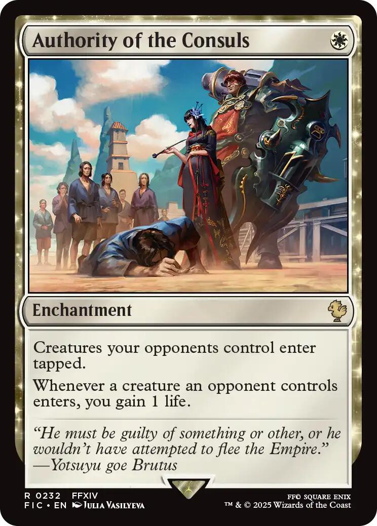 Authority of the Consuls (Surge Foil) [FINAL FANTASY Commander] | Boutique FDB TCG