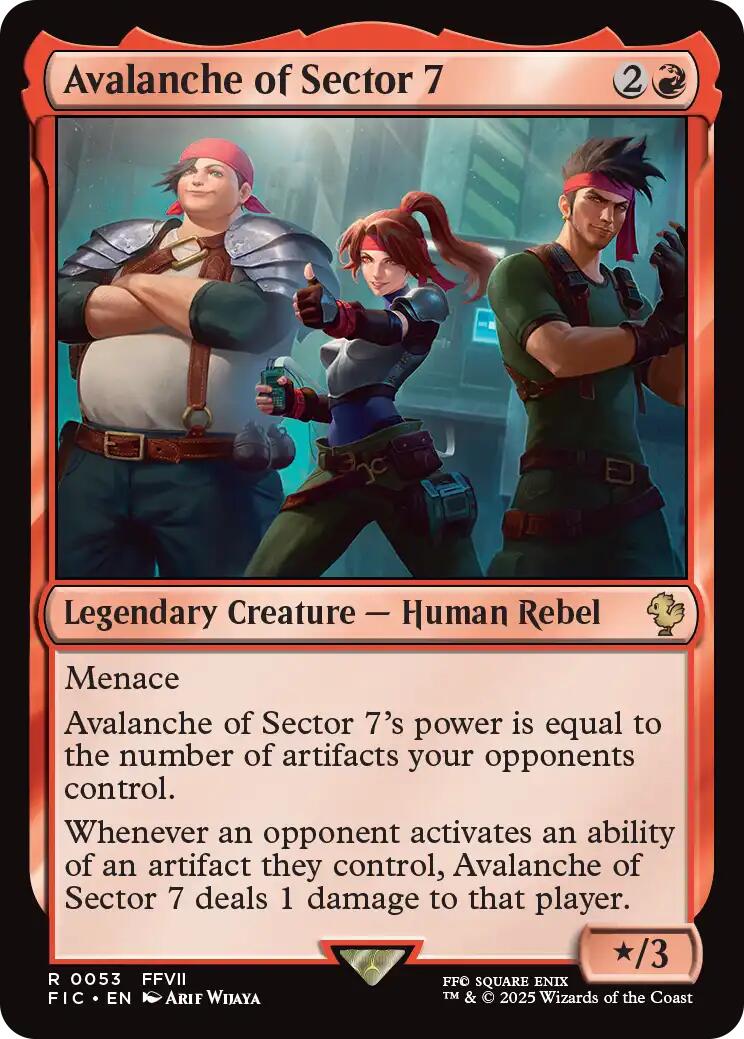 Avalanche of Sector 7 (Surge Foil) [FINAL FANTASY Commander] | Boutique FDB TCG