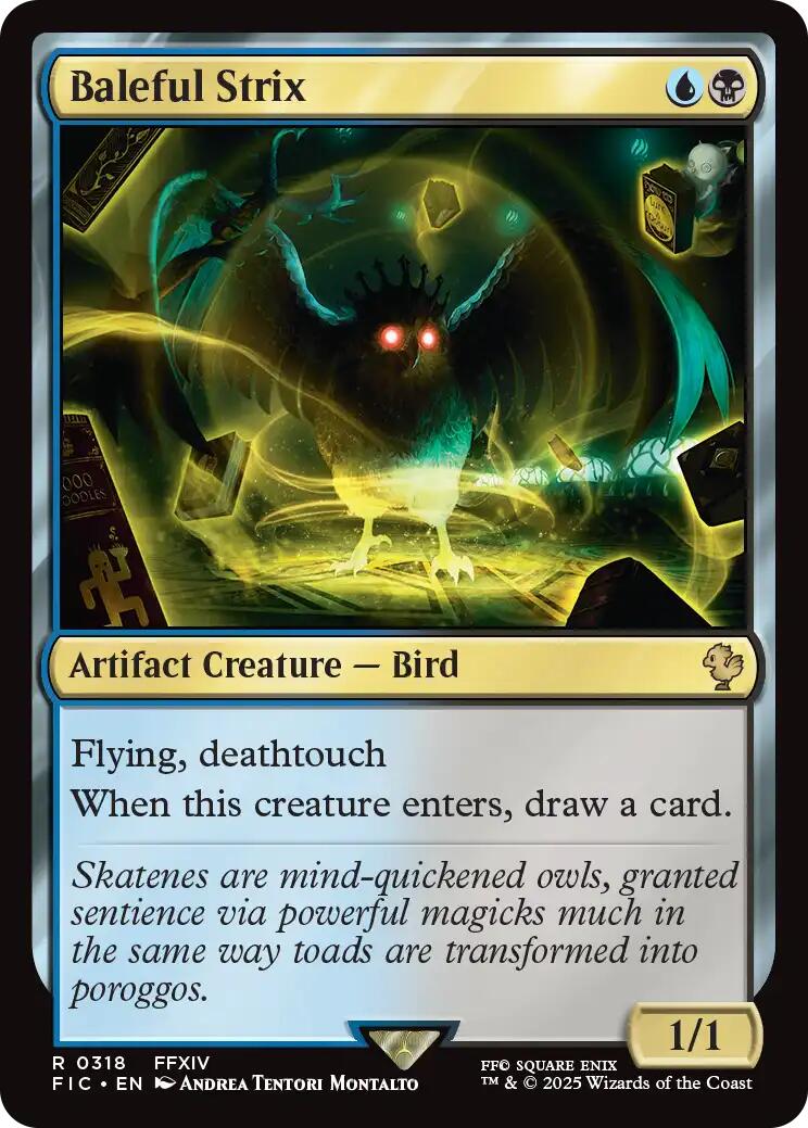 Baleful Strix (Surge Foil) [FINAL FANTASY Commander] | Boutique FDB TCG