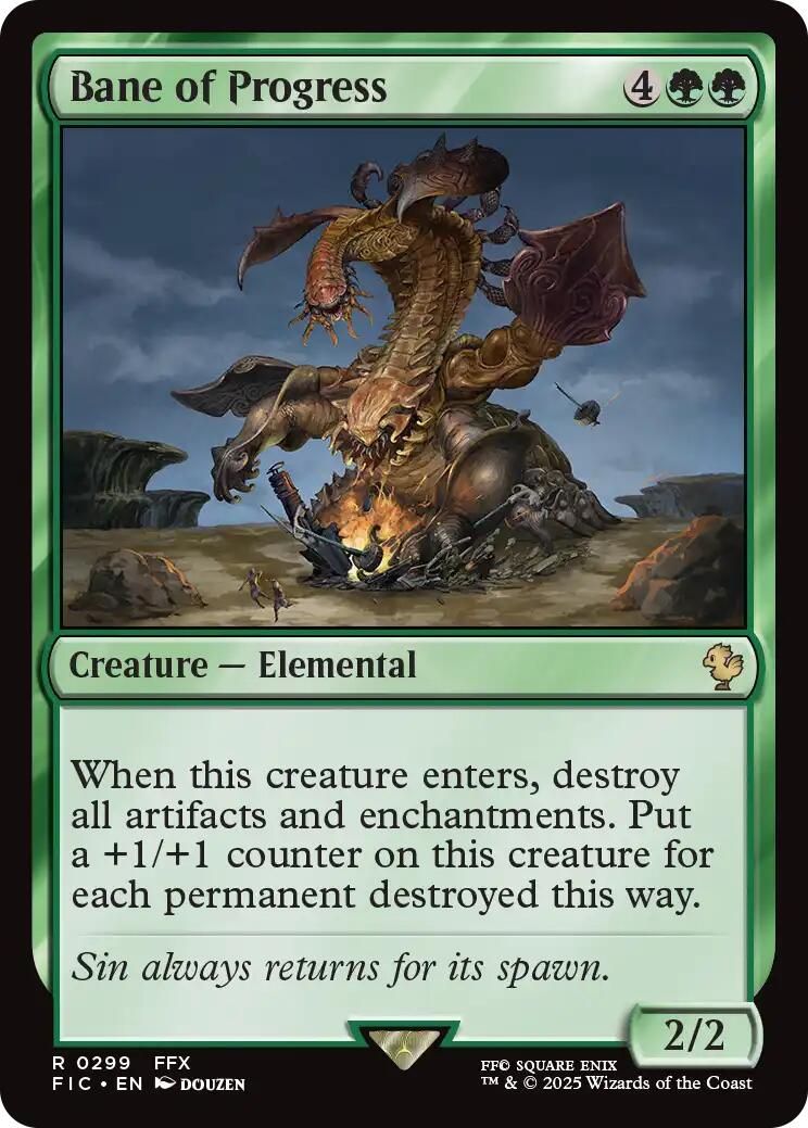 Bane of Progress (Surge Foil) [FINAL FANTASY Commander] | Boutique FDB TCG